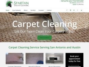 San Antonio Website Build Spartan Steam Cleaning